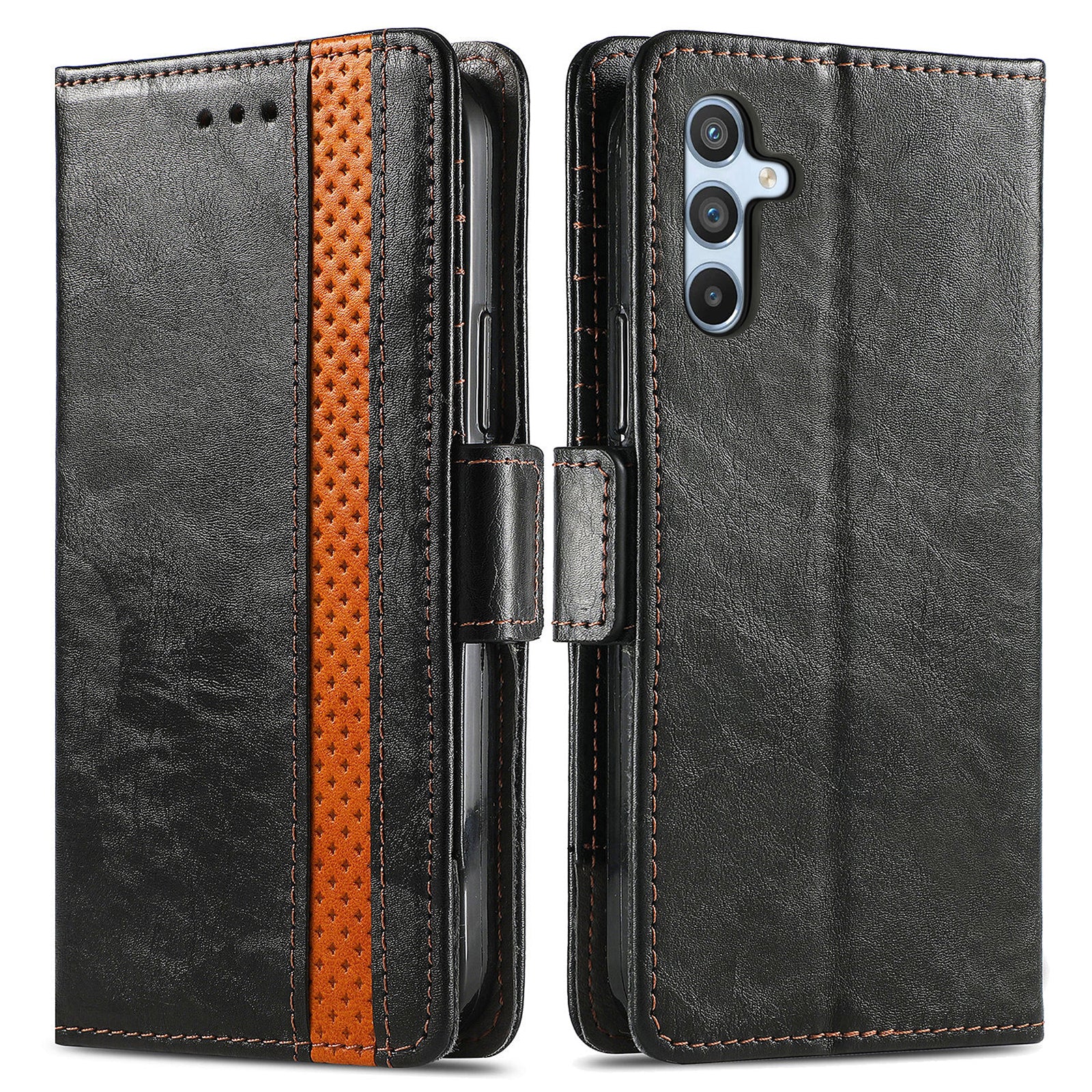 CASENEO 002 Series for Samsung Galaxy A14 5G A14 4G Phone Case PU Leather RFID Blocking Wallet Stand Business Splicing Cover CASENEO 002 Series for Samsung Galaxy A14 5G A14 4G Phone Case PU Leather RFID Blocking Wallet Stand Business Splicing Cover